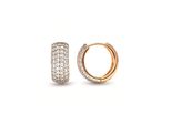 Luxenter Ohrringe Mit Brillanz-Zirkonia, 18 Karat Gelbgold-Finish – Saniko