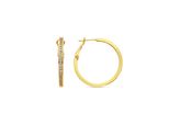 Luxenter-Ohrringe Mit 18K Gold-Finish Brillant Zirkonia - Budix