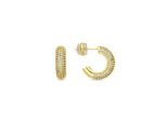 Luxenter Ohrringe Mit 18 Karat Gelbgold-Finish Und Funkelnden Zirkonia-Steinen – Niras