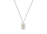 Tchibo - Amor Halsschmuck mit Kreuz-Anhänger - silber