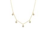 Luxenter Halskette Mit GläNzendem 18K Gold Finish Zirkonia - Tingi