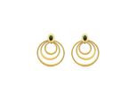 Luxenter Ohrringe Mit 18K Gold Finish Malachit - Hask