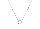 Luxenter Sterling Silber 925 Halskette Mit Rhodiniertem Brillant Zirkonia - Thilak