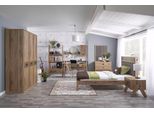 Komplete Jugendbett Kindermöbel Kinderzimmer Bett Holz Braun Set 8tlg