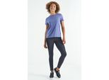 Damen LäSsiges T-Shirt Mit Rundhalsausschnitt Und Seitlichen Schlitzen