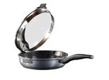 Stoneline Future Schmorpfanne 24 Cm, Mit Siebglasdeckel, Hoher Rand, Induktion, Aluguss, Antihaft Beschichtet Mit Echten Steinpartikeln, Pfanne 24Cm Hoher Rand