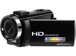 INF Camcorder 1080P / 24MP / 16-facher Zoom und drehbarer LCD-Bildschirm