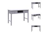 vidaXL Schreibtisch Grau 110×45×76 cm Holz - Schreibtische