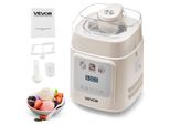 VEVOR 1,9 L Automatische Eismaschine Elektrische Joghurt Gelato Silber, 1 qt