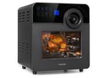 Klarstein AeroVital Cube Chef Heißluftfritteuse - 1700 W Heissluftfriteuse, Airfryer mit Touchscreen, 16 Programme, 50 - 220 °C, 14 L, ca. 10h Zeitvorwahl, Edelstahl, Schwarz