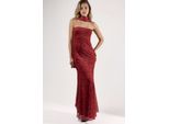 TräGerloses BlüTen-Midi-Kleid