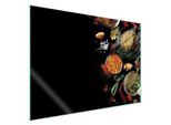 Keramikschutz für Induktionskochfelder, Kochfeldschild und Dekoklappe für die Küche, 70 x 52 cm