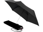 Paraplu Medium, manuell zu öffnen und zu schließen, Regenschirm – Kompakter Regenschirm für Rucksack und Reisen – Winddicht – 98 cm Durchmesser, zusammenklappbarer Regenschirm mit Tragetasche