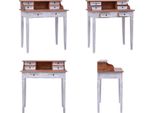 vidaXL Schreibtisch mit Schubladen 90x50x101 cm Altholz Massiv - Schreibtisch - Schreibtische - Holz Schreibtisch - Holz Schreibtische