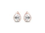Luxenter Ohrringe, Theli Aus 925Er Sterlingsilber Und GläNzender Zirkonia Mit 18K RoséGold Plattiert