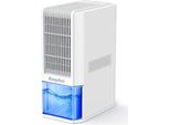 Elektrische Luftentfeuchter für das Badezimmer, 2000 ml, innovativer Luftentfeuchter 1,3 l pro Tag, effiziente Entfeuchtung, auch < 13 ℃ für 20 m²