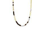 Luxenter Tigerauge Halskette Mit 18K Gold Finish - Kimbalbo