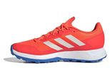 adidas hockey ZONE DOX 2.2 Hockeyschuh, Weiß/Metallic/Königsblau, 45 1/3