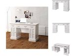 vidaXL Schreibtisch Sekretär Weiß 140 x 48 x 80 cm - Schreibtische
