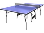 Tischtennisplatte klappbar Standard Tischtennistisch inklusive Tischtennisnetz 3 Bälle 12mm Tischplatte