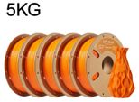 PETG 3D Drucker Filament - 1,75 mm Spule - ±0,03 mm Toleranz - 5 kg Rolle - Für FDM 3D-Drucker - Orange