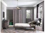 Komplete Jugendbett Kindermöbel Kinderzimmer Bett Holz Grau Set 5tlg