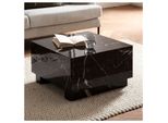 Couchtisch FineBuy Sofatisch Monobloc Marmor Optik 60X60X35 Cm Wohnzimmertisch