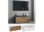 Vcm TV MöBel Lowboard Fernsehschrank Mit Breiter KlapptüR MaßE H. 39 X B. 95 X T. 40 Cm Fernseh MöBel – Arila S