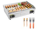 VEVOR Kommerzielle Grillplatte Elektrisch, Bratplatte Elektrogrill, Tischgrillpl