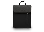 Kapten & Son Rucksack Vallen All Black 6 L | Rucksack Damen & Herren Schwarz | ideal als Tagesrucksack, Daypack, für die City | Rucksackhandtaschen