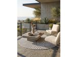 Outdoor-Teppich Boho-BöGen Grau 80X80 Cm Wetterfest