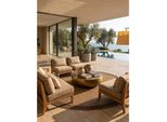Outdoor-Teppich Jute-Optik BordüRe Beige 80X80 Cm Wetterfest