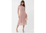 Spitzen A-Linien Midi Kleid