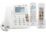 Geemarc, Trio Senioren-Festnetztelefon 295 Verstärkt 30 dB mit Anrufbeantworter, Weiß