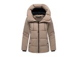 Marikoo Damen Winter Steppjacke Kuscheltatze XVI Mit Kapuze