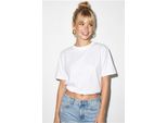 Damen Crop Crew Neck T-Shirt