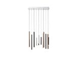 Brilliant Lampe Cembalo LED Pendelleuchte 14Flg Braun/Kaffee 14X 4W LED Integriert, 293Lm, 3000K In 3 Stufen üBer Wandschalter Dimmbar In Der HöHe Einstellbar / Kabel KüRzbar
