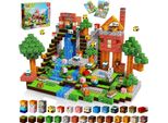 Magnetische Bausteine 200 Stück, Naturthema, für Kinder 3-9 Jahre, Lernspielzeug