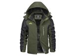 Omgoods – Wasserdichte Winterjacke für Skifahrer mit abnehmbarer Kapuze und Fleece-Futter