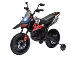 AIYAPLAY Elektro Motorrad Kinder 12 V Elektromotorrad mit 2 Motoren Stützrädern