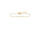 CAI Armband 925/- Sterling Silber Vergoldet WeißTopas