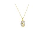 Fascination by Ellen K. AnhäNger Mit Kette 585/- Gelbgold Bicolor Zirkonia