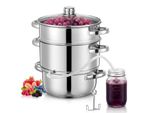 Entsafter 5 l, für Obst und Gemüse, Edelstahl, für Küche
