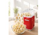 GOURMETmaxx Popcorn-Maschine 1200W rot/weiß Retro