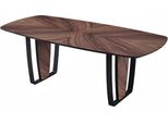 Esstisch Esszimmer Tisch Holztisch Tisch Braun Metall Esszimmermöbel