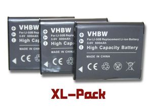 vhbw Kamera-Akku passend für Kompatibel mit Pentax Optio WG-2 GPS Foto Kompakt (600mAh
