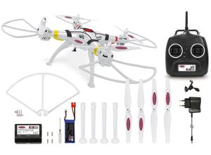 Jamara RC-Quadrocopter Payload GPS Drone Altitude Coming Home, weiß