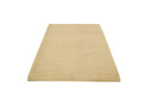 Wollteppich Gabbeh Teppich handgeknüpft beige, morgenland, rechteckig, Höhe: 18 mm, handgeknüpft, beige