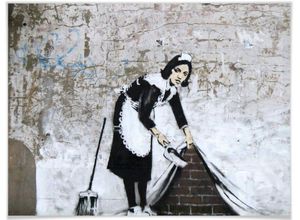 Wall-Art Poster Graffiti Bilder Maid in London, Menschen (1 St), Poster ohne Bilderrahmen, bunt