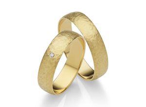 Firetti Trauring Schmuck Geschenk Gold 375 Hochzeit Ehering "LIEBE", Made in Germany - mit o. ohne Brillant/Diamant, gelb|goldfarben